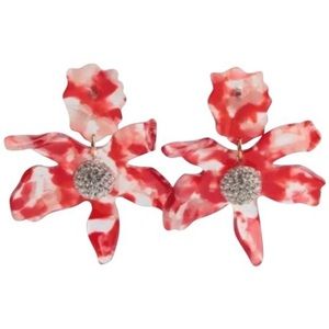 NWOT Lele Sadoughi Small Crystal Lily Earring